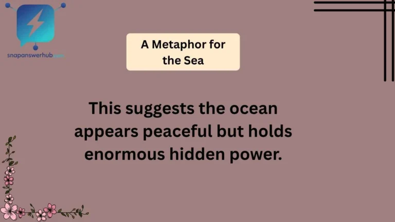 A Metaphor for the Sea