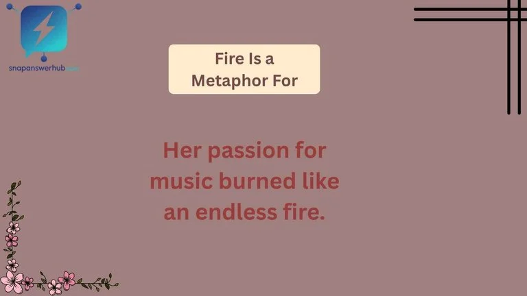 Fire Is a Metaphor For
