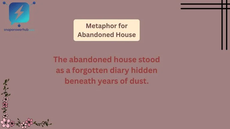 Metaphor for Abandoned House