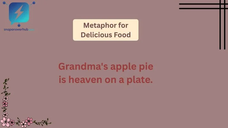 Metaphor for Delicious Food