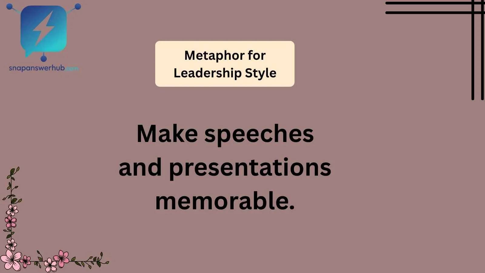 Metaphor for Leadership Style
