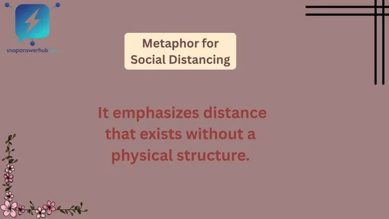 Metaphor for Social Distancing