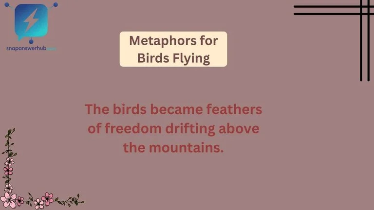 Metaphors for Birds Flying