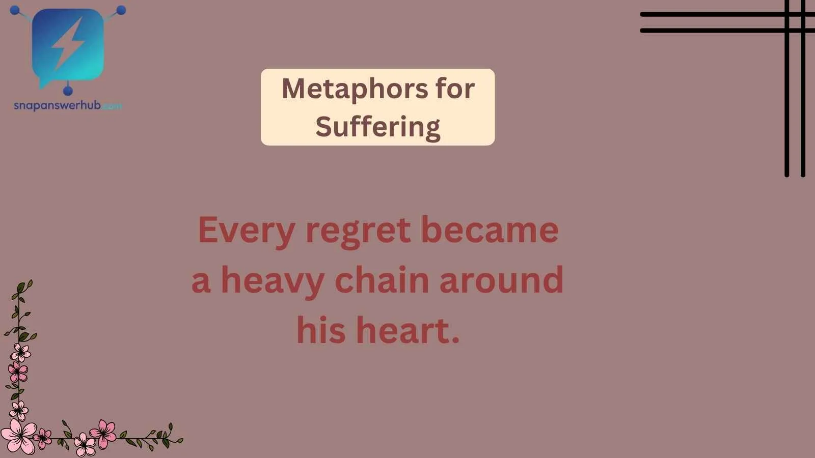 Metaphors for Suffering
