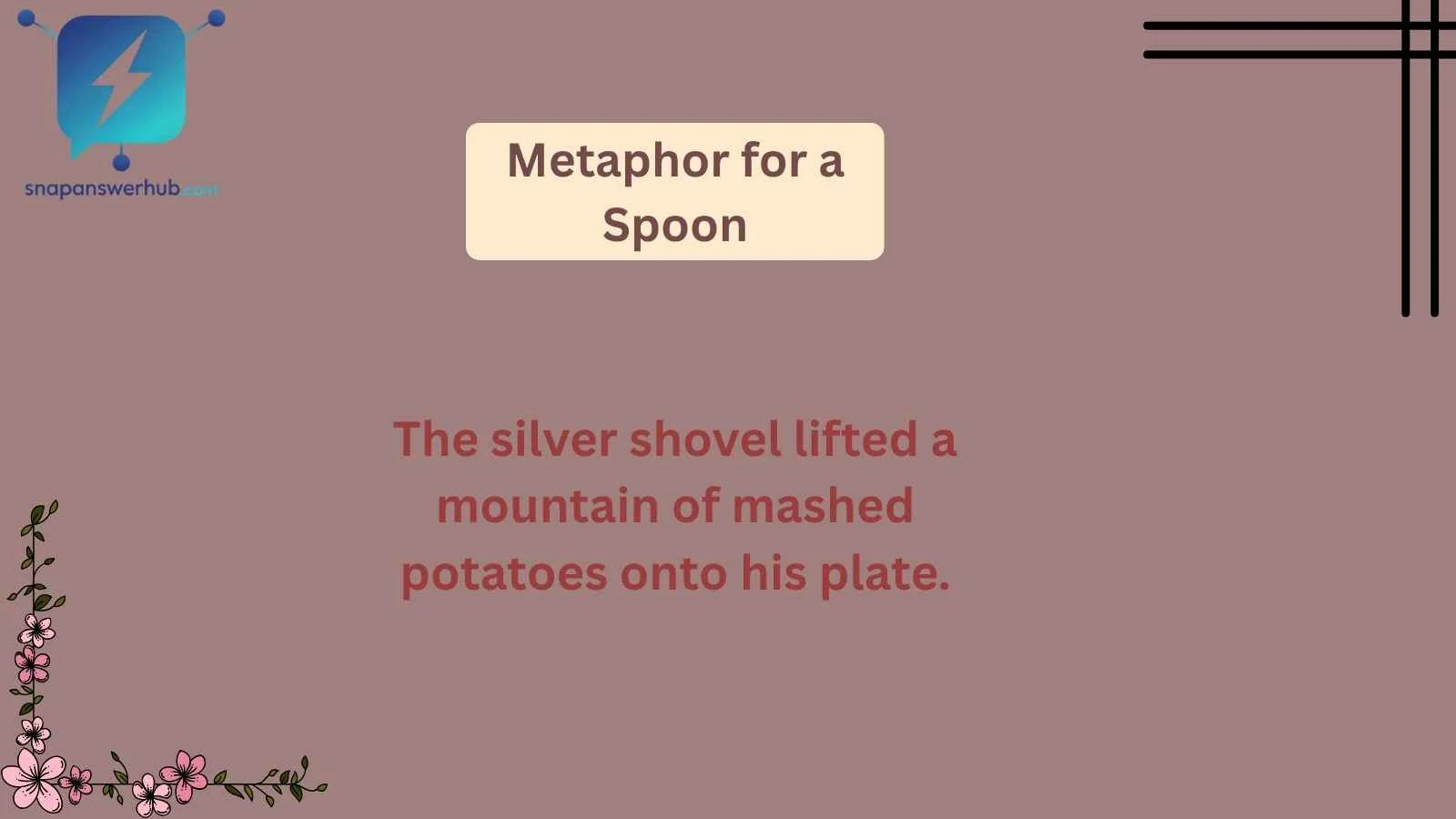 Metaphor for a Spoon