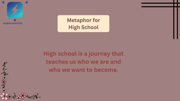 Metaphor for High School