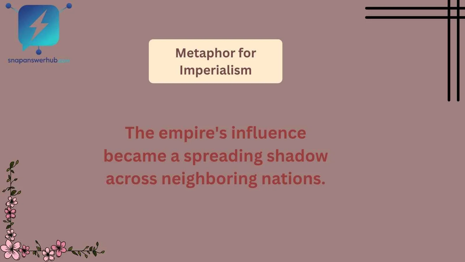 Metaphor for Imperialism