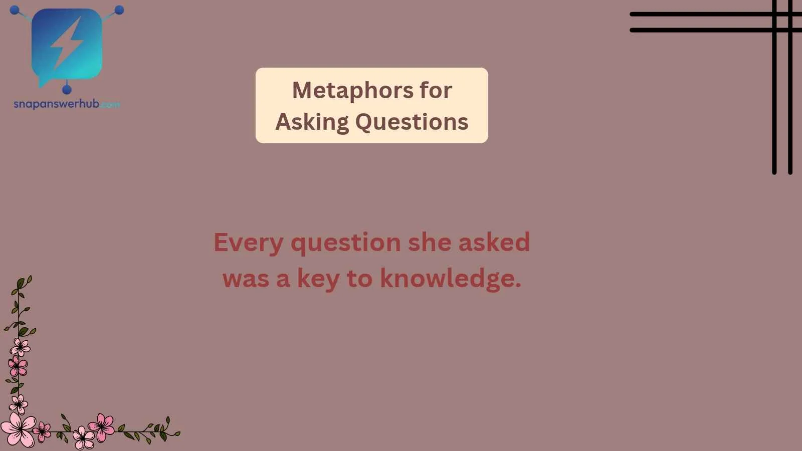 Metaphors for Asking Questions